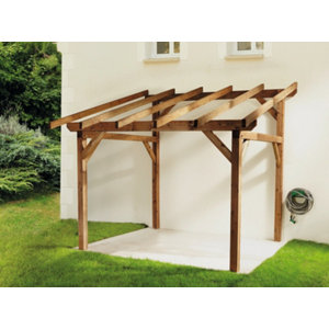 Structure bois "Modulo" - 15 m² L. 5 x l. 3,88 x H. 2,63 m