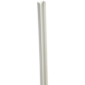 Profil de finition en U pour planche universelle, en PVC - L. 3 m section 21 mm x 24 mm