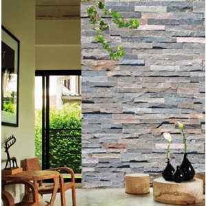 Parement pierre naturelle "Grey stone" 10 x 36 cm