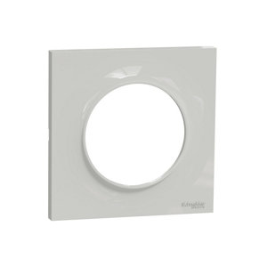 Plaque "Odace Styl" blanc - 1 poste 