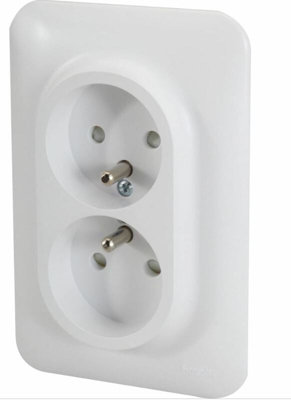 Double prise de courant 2P+T OVALIS avec 250 V SCHNEIDER ELECTRIC S262089