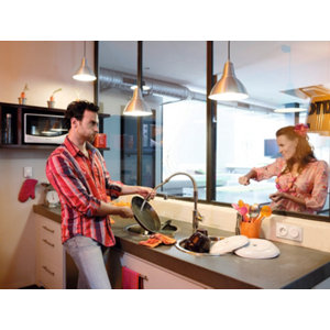 Va-et-vient mécanisme + support "Odace" blanc