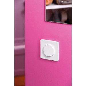 Interrupteur double va-et-vient "Odace" blanc