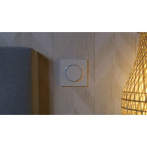 Poussoir à vis "Odace" blanc