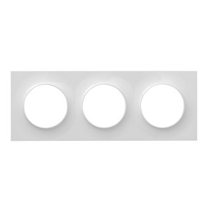 _DEREF_REMPL_1pour1_Plaque 3 postes "Odace Styl" blanc