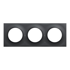 Plaque triple "Odace Styl" anthracite