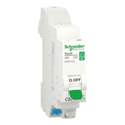 Disjoncteur embrochable courbe C phase + neutre Schneider Electric Resi9 XE - vue 1