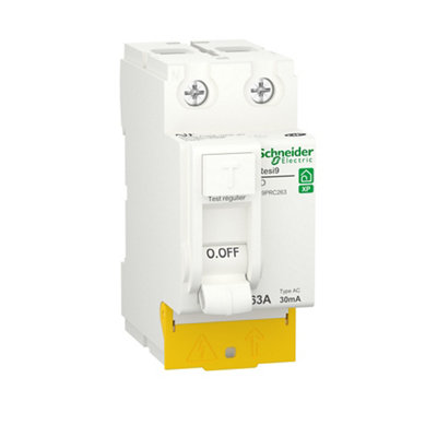 Interrupteur différentiel peignable 30mA type AC Schneider Electric Resi9 XP - vue 1