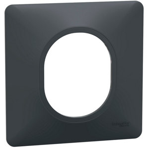 Plaque de finition simple "Ovalis" anthracite