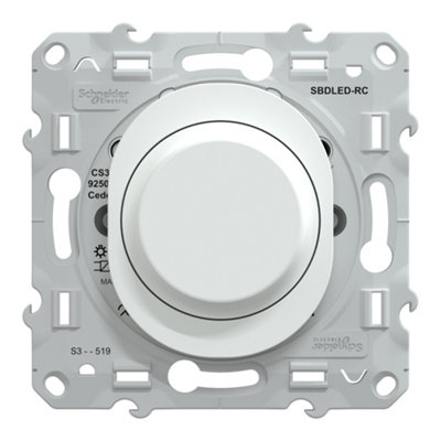 Variateur de lumière universel en 2 ou 3 fils complet Schneider Electric Ovalis - vue 2
