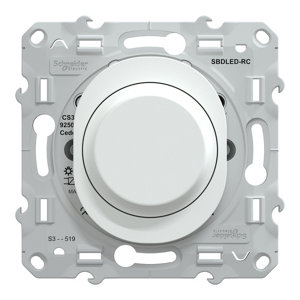 Variateur de lumière universel "Ovalis" blanc - Raccordement 2 fils