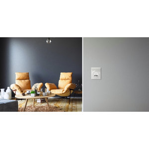 Prise chargeur double USB "Odace" blanc -  Type A+C