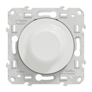 Variateur de lumière universel "Odace" blanc - Raccordement 2 ou 3 fils