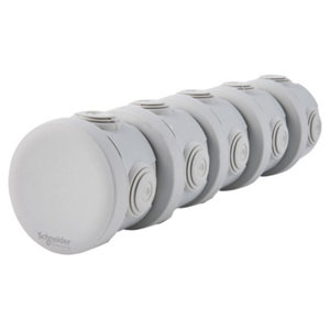 Lot de 5 boîtes de dérivation rondes Ø 60 mm