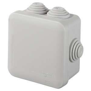 Lot de 5 boîtes de dérivation carrées 65 x 65 mm