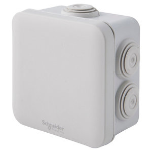 Lot de 5 boîtes de dérivation carrées 80 x 80 mm