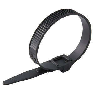 Lot de 100 colliers de fixation noir 9 x 185 mm