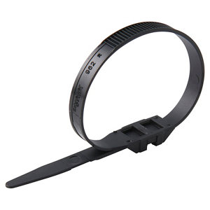 Lot de 100 colliers de fixation noir 9 x 273 mm