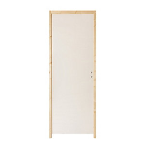 Bloc-porte isoplane prépeint poussant gauche - L.73 cm