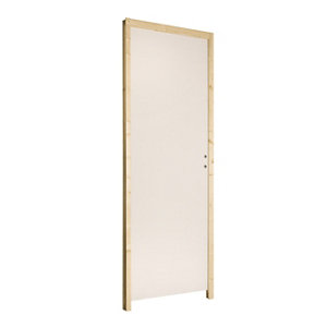 Bloc porte isoplane prépeint poussant gauche - L.83 cm