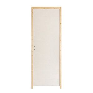 Bloc-porte isoplane prépeint pousssant droit - L. 83 cm