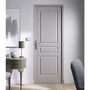 Bloc porte intérieur 3 panneaux blanc 73 cm poussant gauche