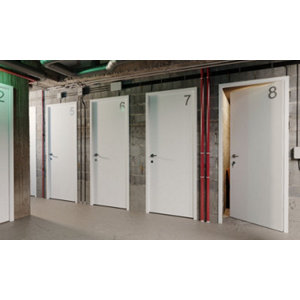 Bloc porte prépeint coupe feu 83 cm poussant gauche EXMOOR