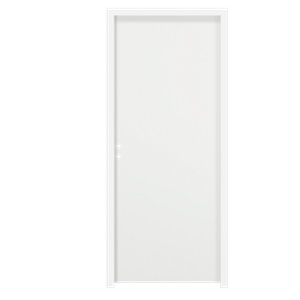 Bloc-porte intérieur isoplane alvéolaire 204 cm x 83 cm, Ep. 4 cm blanc, gauche