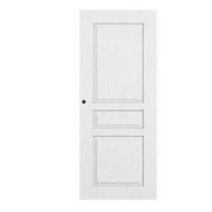 Porte coulissante prépeint 3 panneaux blanc 83 cm ORDESA
