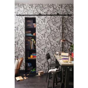 Porte coulissante prépeinte l. 93 cm