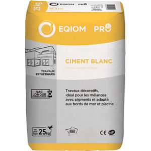 Ciment blanc pour ouvrages décoratifs - 25 Kg