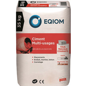 Ciment tous travaux de maçonnerie CEM II CPJ 32,5 (sac de 35 kg)