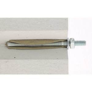 Sachet de 4 tiges filetées avec écrous et rondelles pour scellement chimique 12 x 160 mm