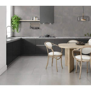 Plinthe carrelage 7 x 60 cm "Metropol gris foncé"