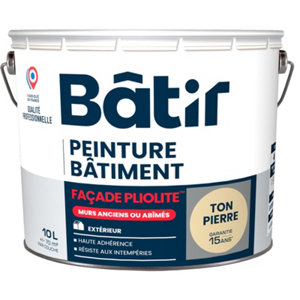 Peinture façade Pliolite extérieure mat ton pierre 10 L