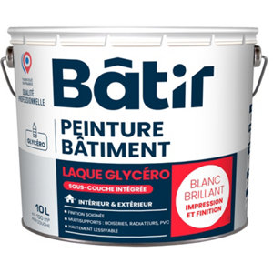 Peinture blanche glycero brillant 10 L