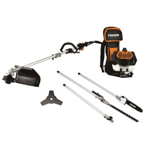 Outil multi à dos 5 en 1, 65 cm3, taille-haie élagueuse débroussailleuse