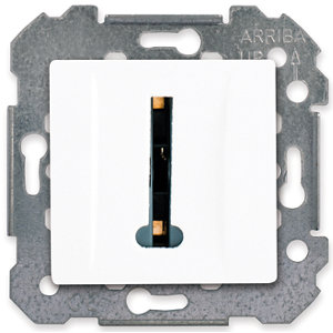 Prise téléphone à clipser "Delta Viva" blanc