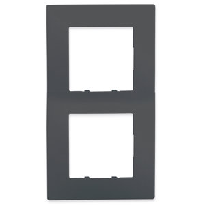 Plaque double verticale anthracite "Delta Viva"
