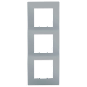 Plaque triple horizontale/verticale silver "Delta Viva"