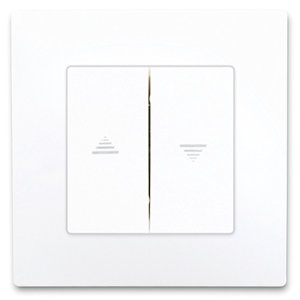 Interrupteur volet roulant à clipser "Delta Viva" blanc