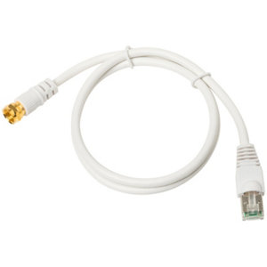 Cordon RJ45 fiche F grade 3, L. 70 cm