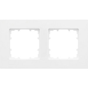 Plaque double "Delta Mega" blanc