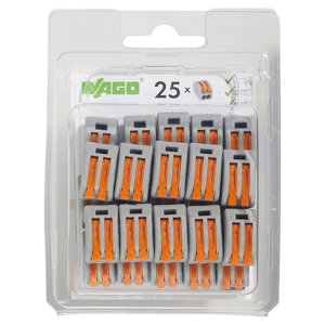 Lot de 10 bornes de connexion 2 entrées