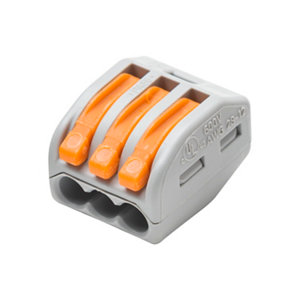 Lot de 10 bornes de connexion 3 entrées