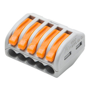 Lot de 10 bornes de connexion 5 entrées