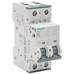 Disjoncteur bipolaire à courbe D 6 kA - 20 A