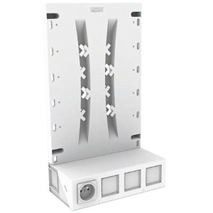 Zone attenante pour coffret de communication