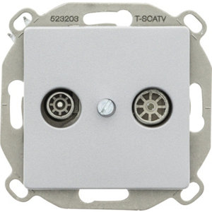 Prise TV/FM "Delta Mega" aluminium