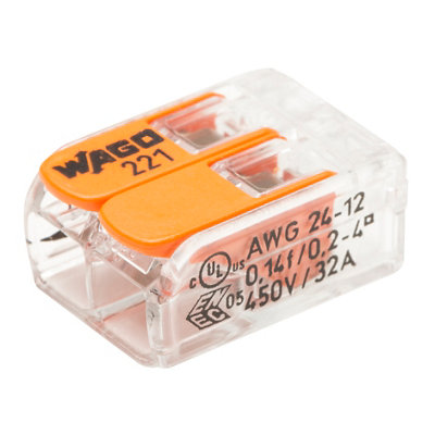 Borne de connexion Wago 25 pièces de 2 3 et 5 sorties - vue 2